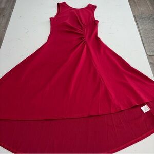 Elegant Red Sleeveless Dress